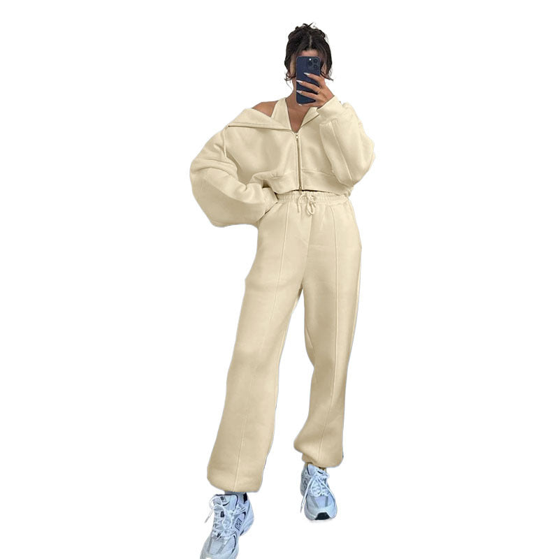 Damen oversized Kapuzenjacke mit hochwertigem Reißverschluss R&B