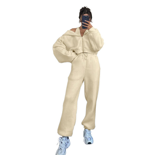 Damen oversized Kapuzenjacke mit hochwertigem Reißverschluss R&B