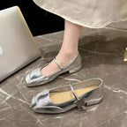Damen Ballerinas mit elegantem Fesselriemen R&B