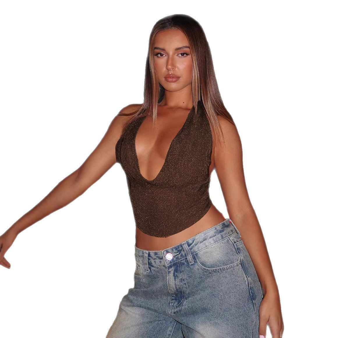 Damen Fashion Crop-Top R&B