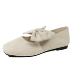 Damen Ballerinas mit großem Schleifen-Design und atmungsaktivem Obermaterial R&B