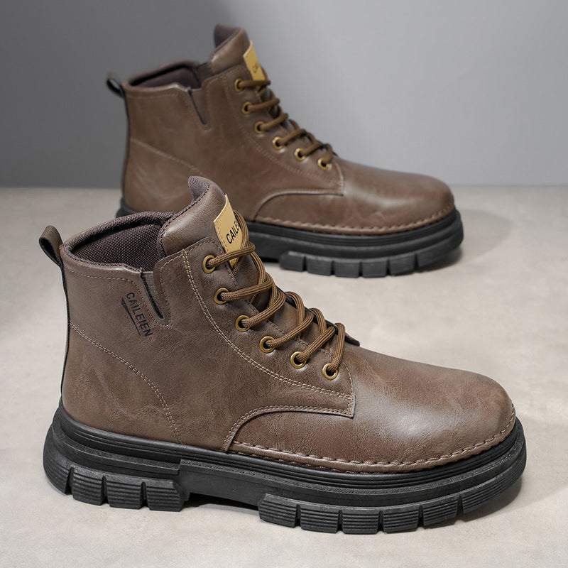 Herren Höhenverstellbare Stiefel mit rutschfester Sohle und warmem Innenfutter