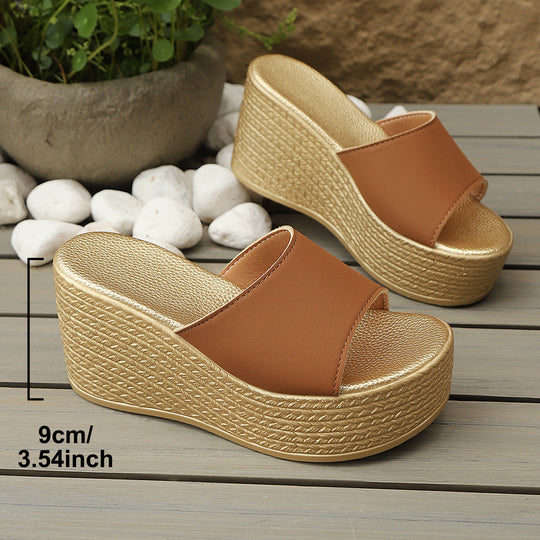 Damen Wedge-Pantoletten mit elegantem Design und komfortablem Fußbett R&B