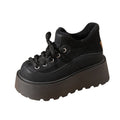 Damen Modische Plateausneaker mit robustem Obermaterial und hochgezogenem Schaft R&B
