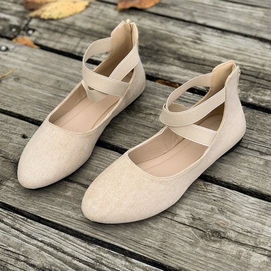 Damen Bequeme Ballerinas mit modischem Riemchen-Design R&B