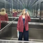 Damen Oversized Blazer mit doppelter Knopfreihe und lässigem Schnitt R&B