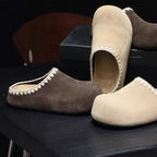 Damen Elegante Clogs aus weichem Wildleder mit handgefertigten Details R&B