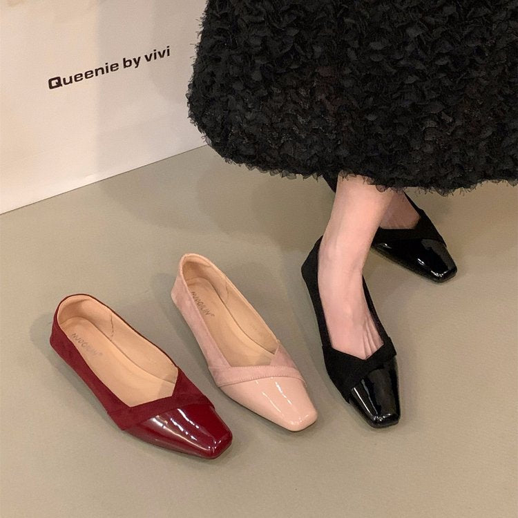 Damen elegante Slingback-Pumps mit modischem Glanz und komfortablem Fußbett R&B