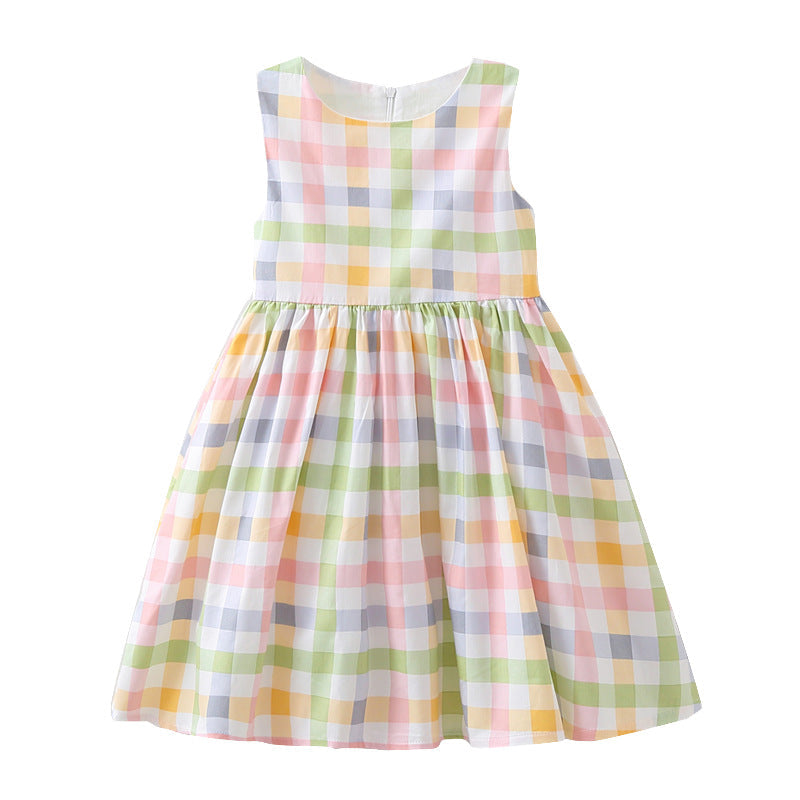 Mädchen Sommerkleid mit kariertem Design R&B