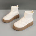 Damen modische Steppschuhe mit hohem Kragen und rutschfester Sohle R&B