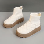 Damen modische Steppschuhe mit hohem Kragen und rutschfester Sohle R&B