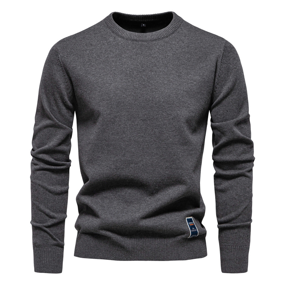 Herren Strickpullover aus hochwertiger Baumwollmischung mit angenehmer Passform
