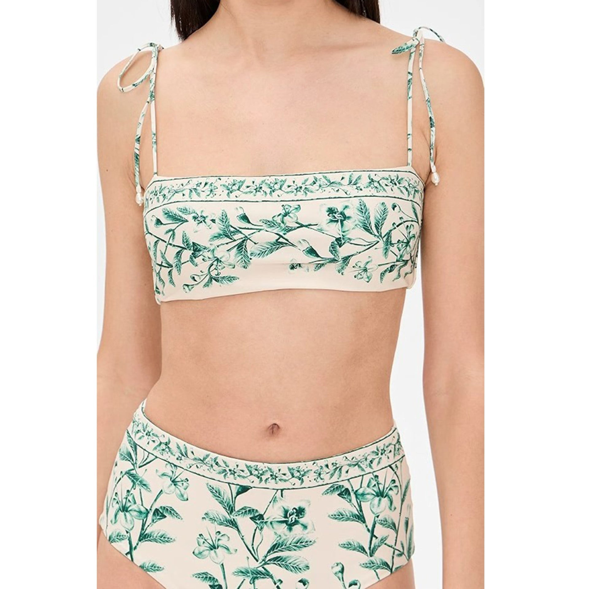 Damen Bikini-Set mit floralem Design und verstellbaren Trägern R&B