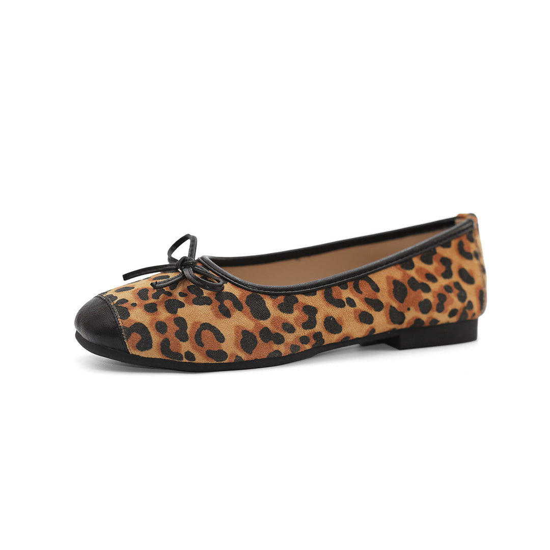 Damen modische Ballerinas mit schimmerndem Obermaterial und zartem Schleifendetail R&B