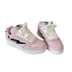 Damen Sportliche Sneakers im minimalistischen Design mit atmungsaktiver Oberflächenstruktur