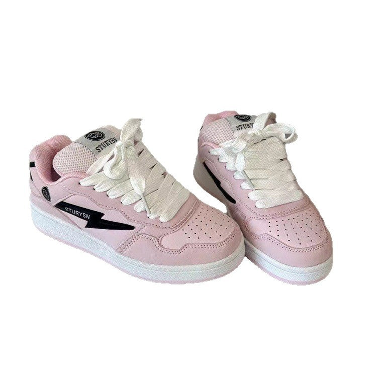 Damen Sportliche Sneakers im minimalistischen Design mit atmungsaktiver Oberflächenstruktur