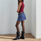 Damen Blumendesign Crop-Top