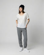 Elegantes Damen V-Ausschnitt T-Shirt Kurzarm Slim Fit Casual Oberteil