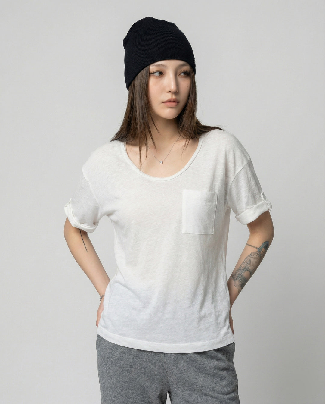Elegantes Damen V-Ausschnitt T-Shirt Kurzarm Slim Fit Casual Oberteil