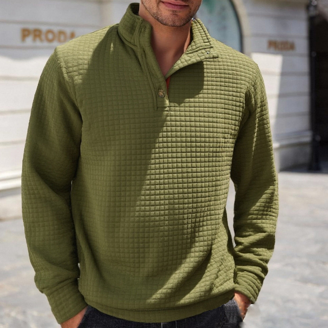 Herren stylischer Pullover mit modischem Stehkragen R&B
