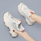 Damen modische und bequeme Sneakers mit stoßdämpfender Sohle R&B