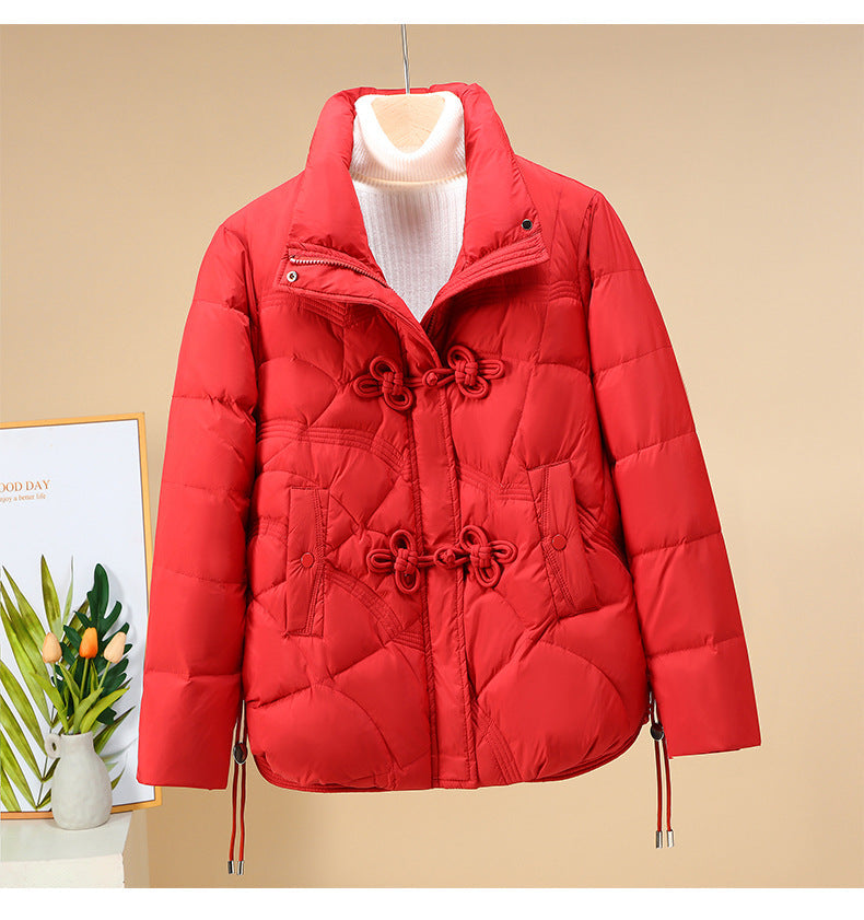 Damen Trendiger gepolsterter Blouson mit praktischen Schnürdetails R&B