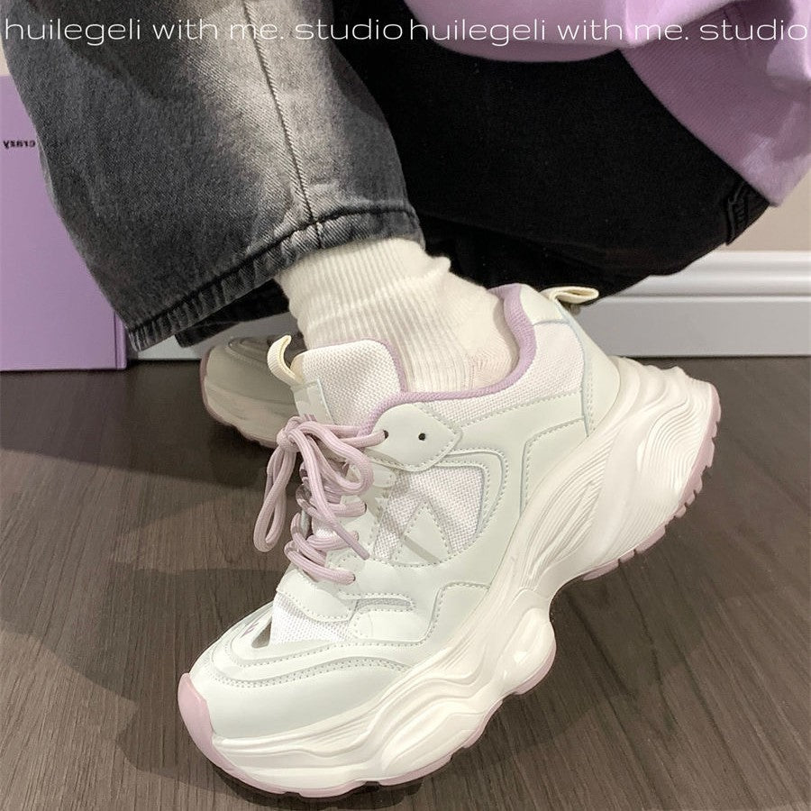 Damen sportliche Sneakers mit atmungsaktiver Mesh-Oberfläche und dämpfender Sohle R&B