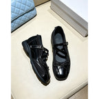 Damen elegante Mary Jane Ballerinas mit dekorativem Riemchen und komfortablem Fußbett R&B