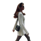Damen Strickkleid mit strukturiertem Design und hoher Passform R&B