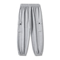 Damen bequeme Cargo-Hose mit tiefen Seitentaschen und elastischem Bund Hedi-Mode
