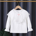 Mädchen Langarmshirt mit eleganter Spitzenverzierung R&B