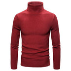 Herren Hochwertiger Rollkragenpullover aus feiner Rippstruktur R&B