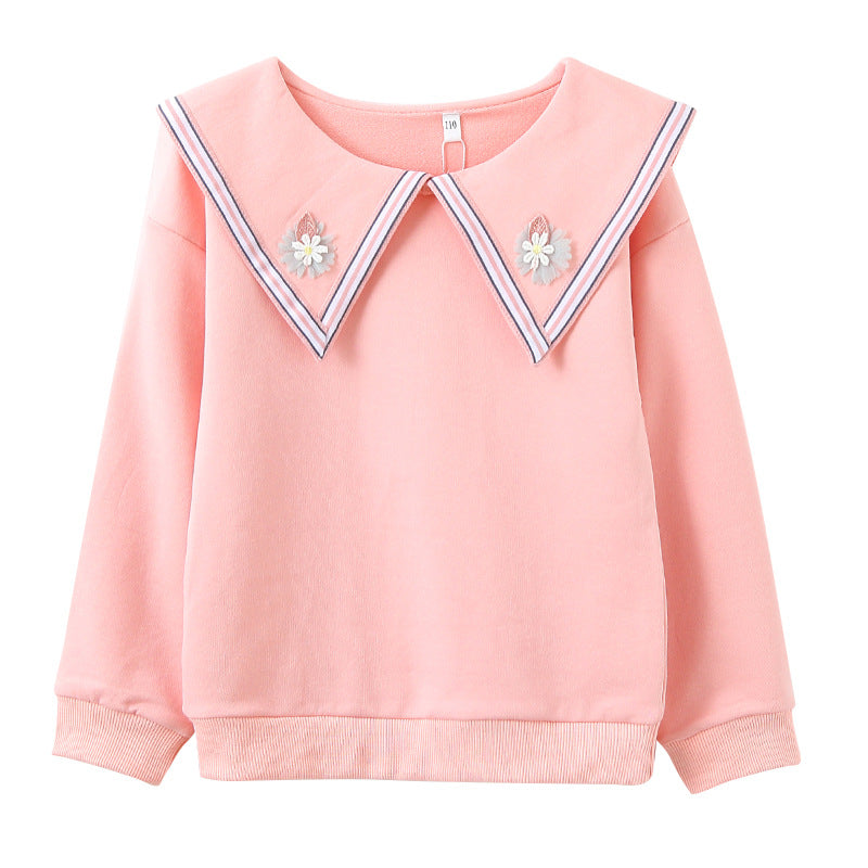 Damen Sweatshirt mit auffälligem Kragen R&B