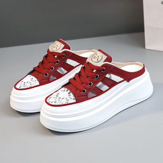 Damen Plateausneaker mit luftiger Frontpartie und robustem Sohlenprofil R&B