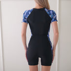 Damen Halblanger Schwimmanzug R&B