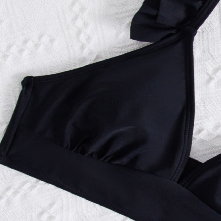 Damen Triangel-Bikinioberteil mit voluminösen Rüschendetails R&B