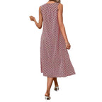 Damen lässiges Midi-Kleid mit asymmetrischem Schnitt und raffinierten Akzenten R&B