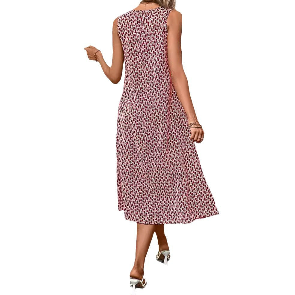 Damen lässiges Midi-Kleid mit asymmetrischem Schnitt und raffinierten Akzenten R&B