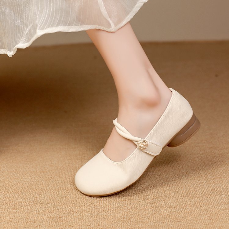 Damen Mary Jane Ballerinas mit dekorativem Riemen und komfortablem Fußbett R&B