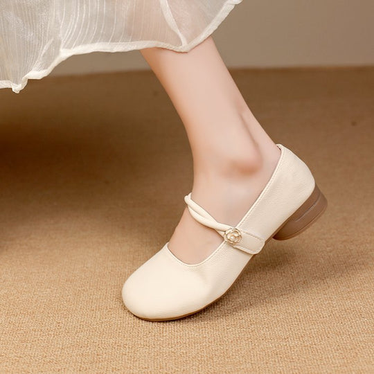 Damen Mary Jane Ballerinas mit dekorativem Riemen und komfortablem Fußbett R&B