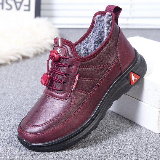 Damen Komfortable und warme Freizeit-Sneaker mit kuscheligem Innenfutter R&B
