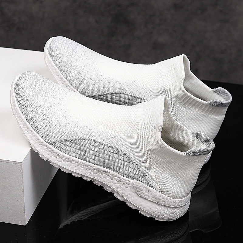 Damen Freizeit-Laufschuhe mit atmungsaktivem Strickdesign und rutschfester Sohle R&B