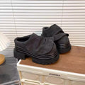 Damen Komfortable Clogs mit modischem Faltendesign