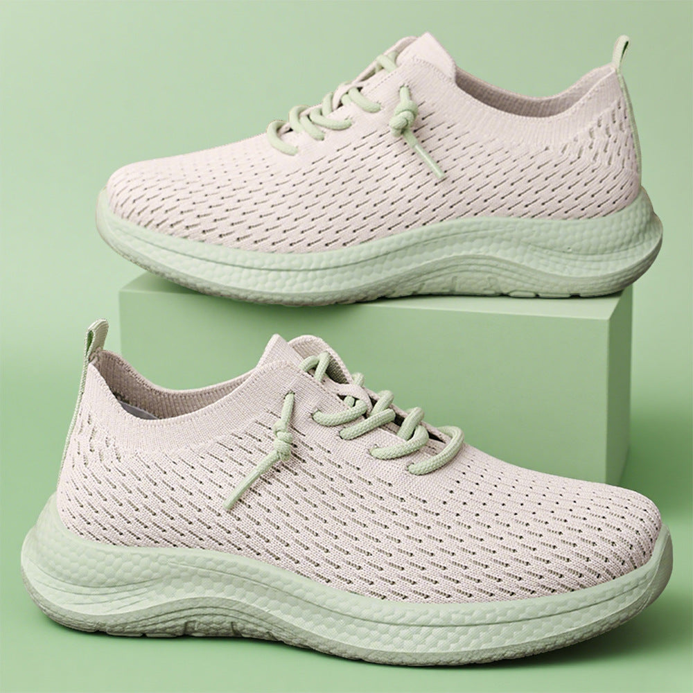 Damen Leichte und atmungsaktive Sneaker mit flexiblem Strickoberteil R&B