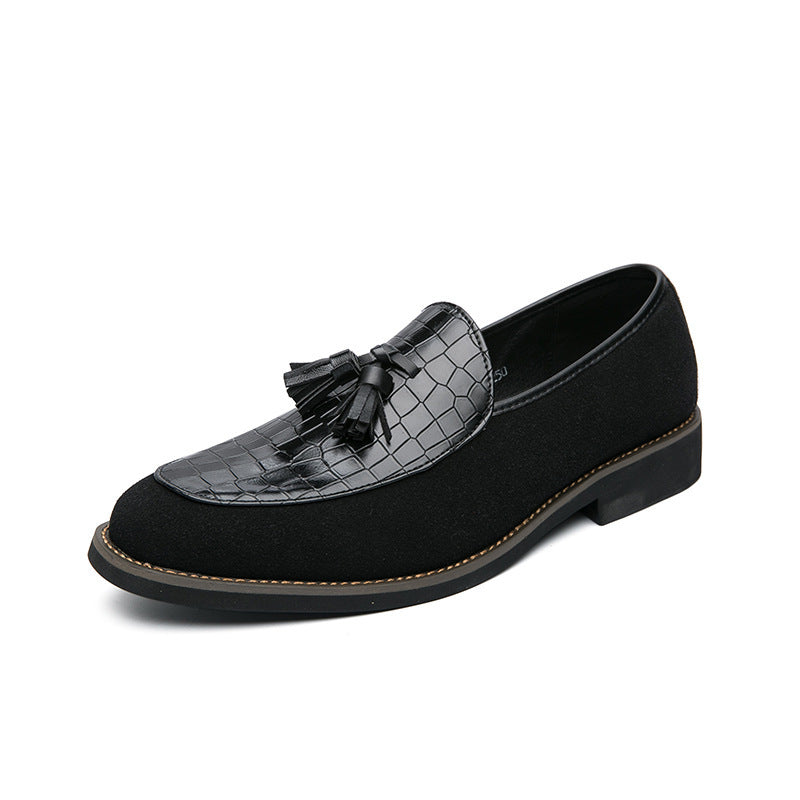 Damen modische Mokassins mit feinen Quasten und eleganter Oberflächenstruktur R&B
