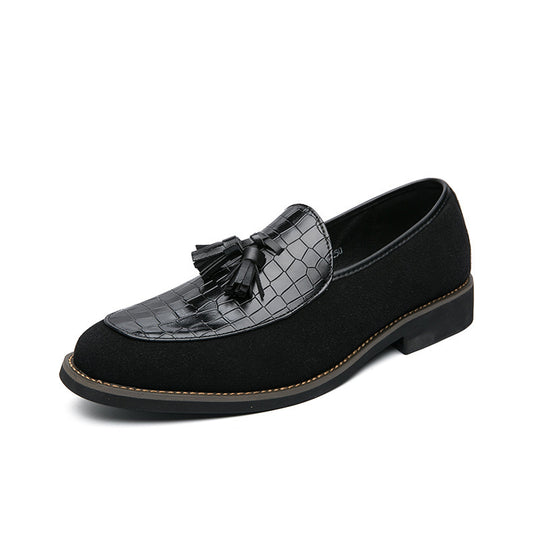 Damen modische Mokassins mit feinen Quasten und eleganter Oberflächenstruktur R&B