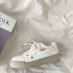 Damen Sneakers mit bunten Stern-Applikationen und bequemer Sohle R&B
