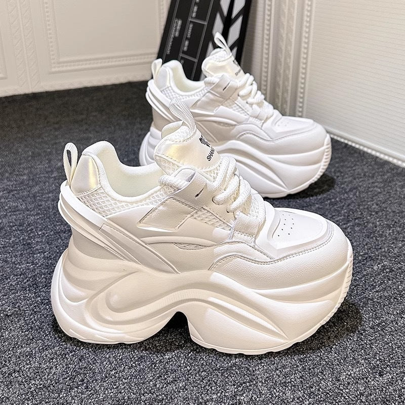 Damen Plateau-Sneaker mit extrem dämpfender Sohle und atmungsaktiver Oberfläche R&B