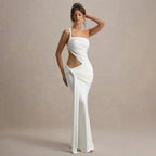Damen Elegantes Minikleid mit seitlichem Cut-Out und raffinierten Raffung R&B