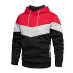 Herren Sportlicher Kapuzenpullover mit modernem Farbblockdesign und atmungsaktiven Eigenschaften R&B